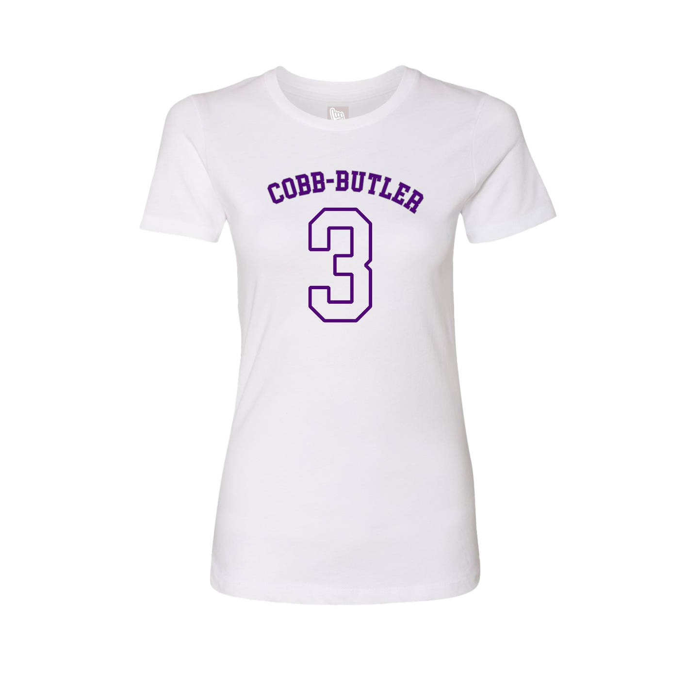 Fitted Women's Tee — Shirsey Arch in White