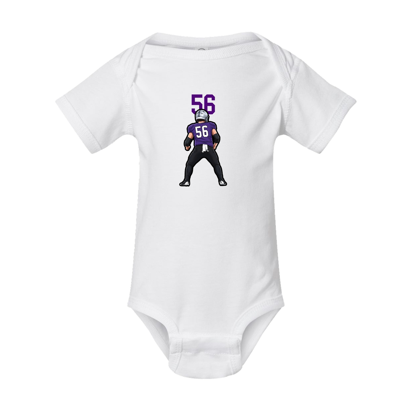 Baby Onesie — Number Top in White
