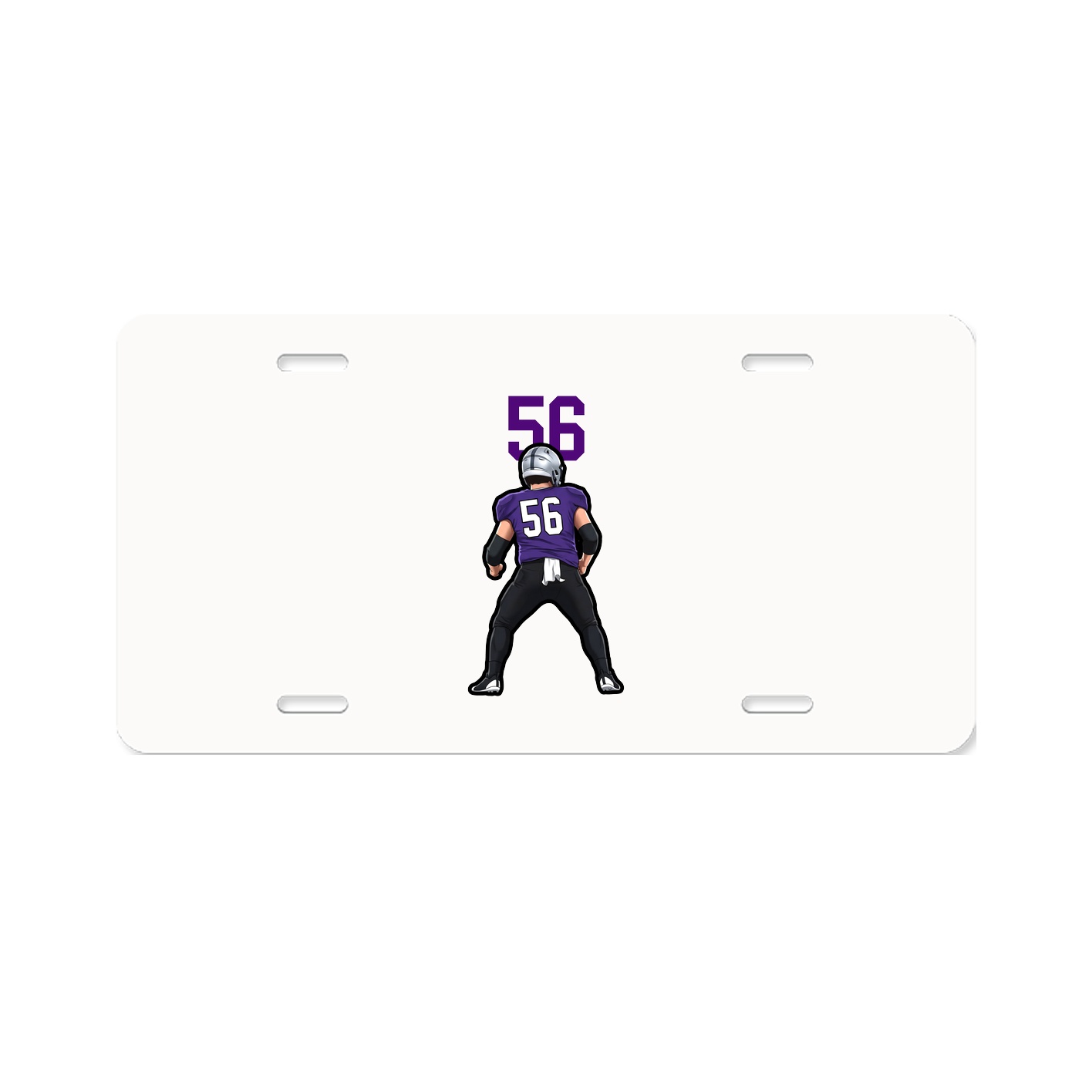 License Plate — Number Top in Classic