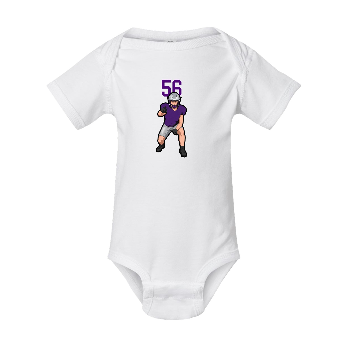 Baby Onesie — Number Top in White