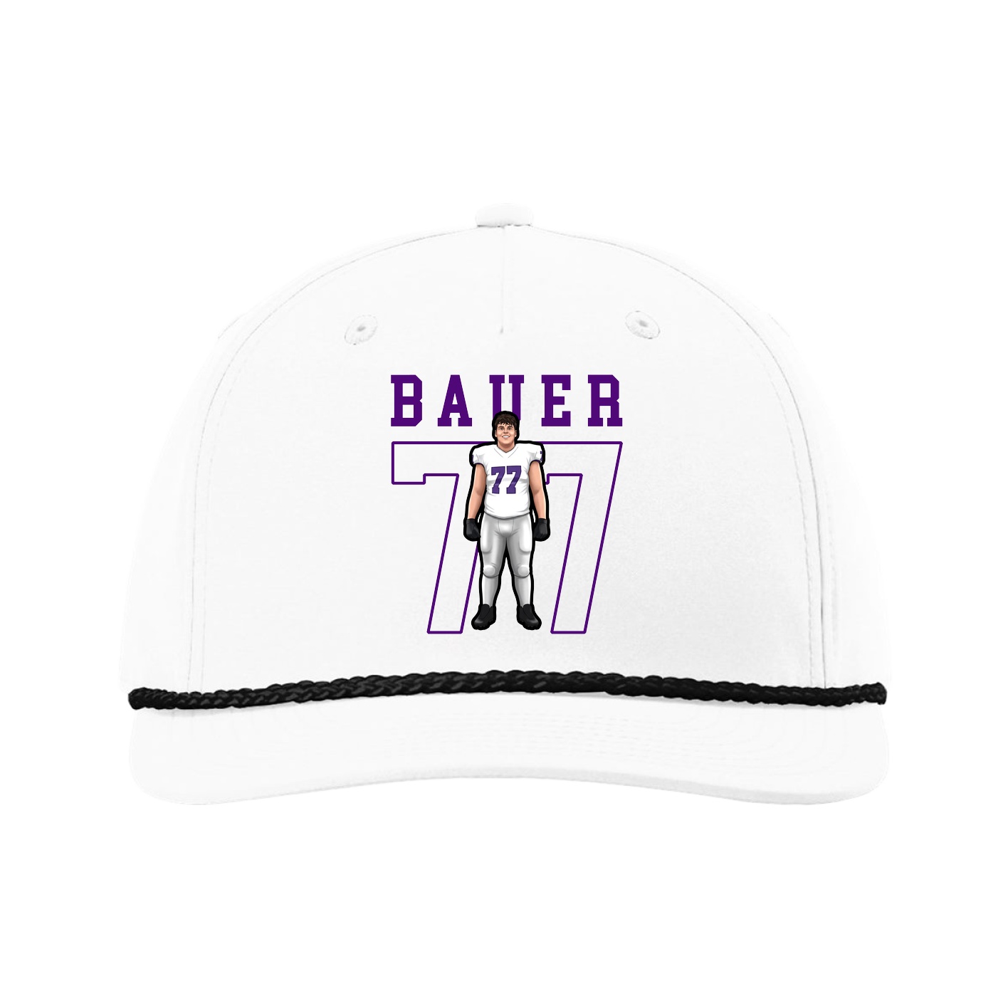 Five-Panel Classic Rope Cap — Shirsey in White