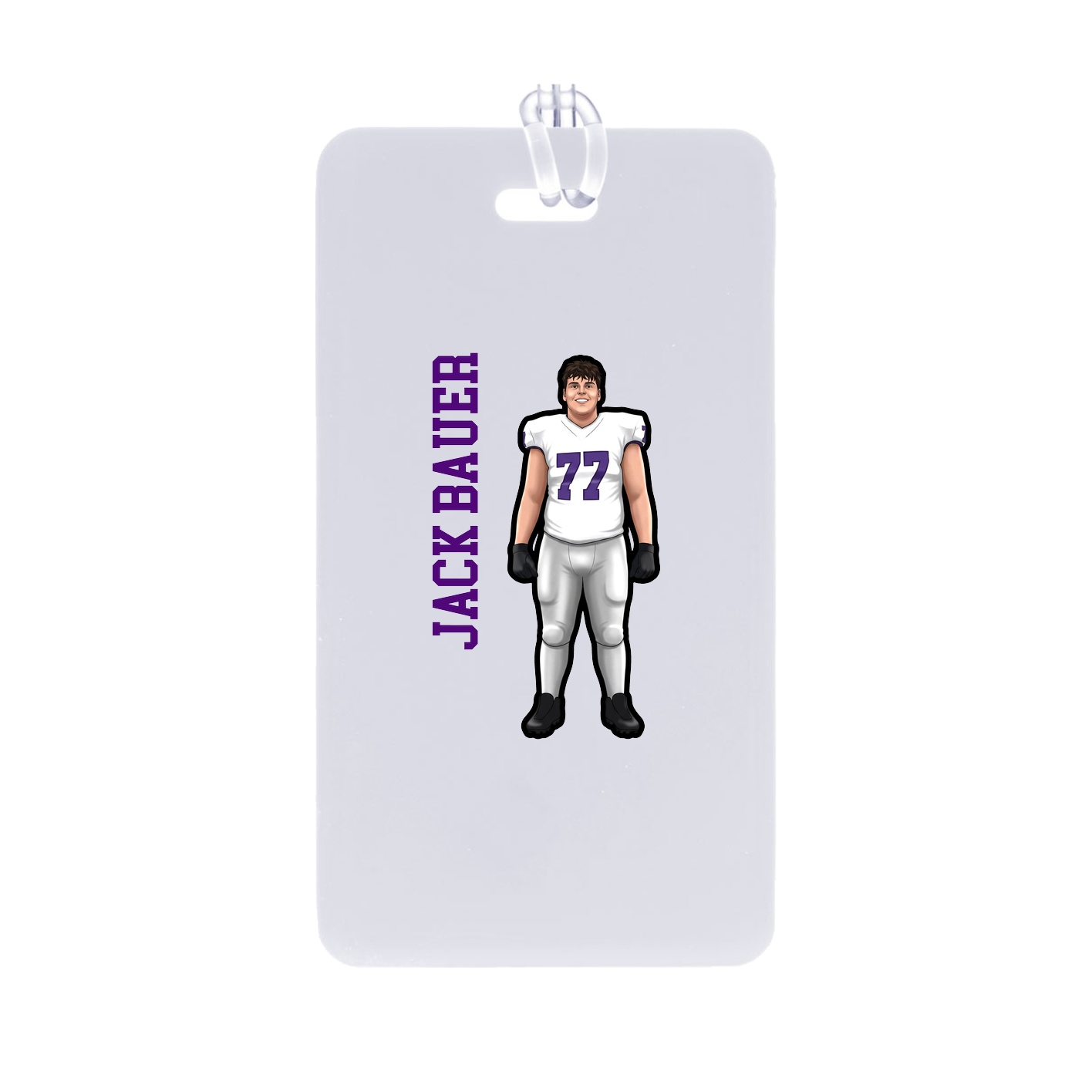 Bag Tag — Name Vertical in Classic