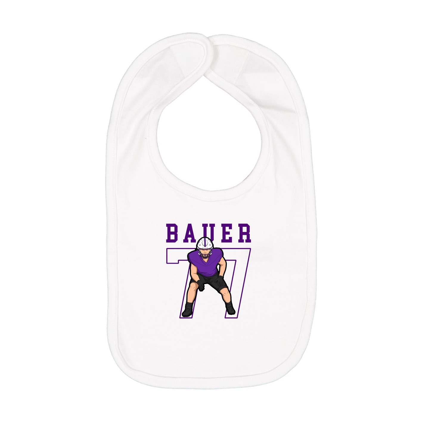 Infant Bib — Shirsey in White
