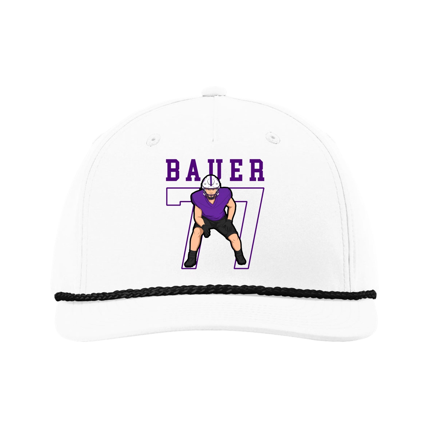 Five-Panel Classic Rope Cap — Shirsey in White