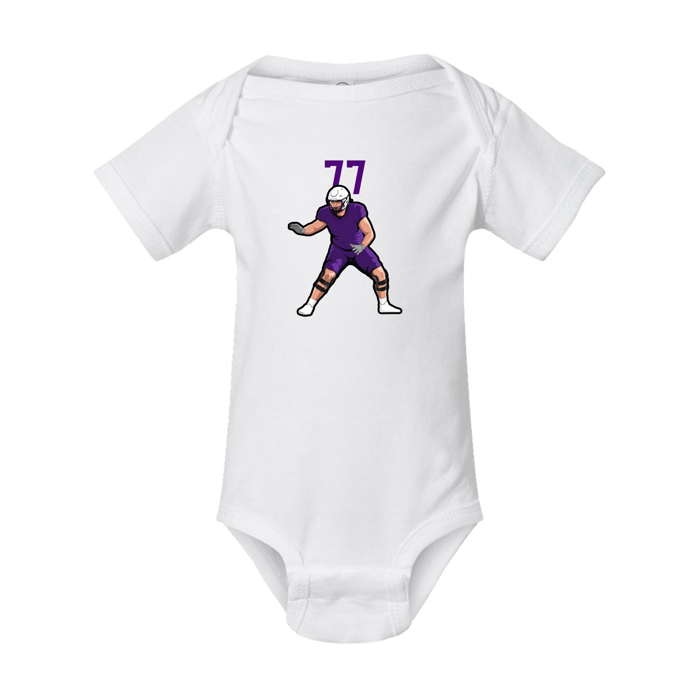 Baby Onesie — Number Top in White