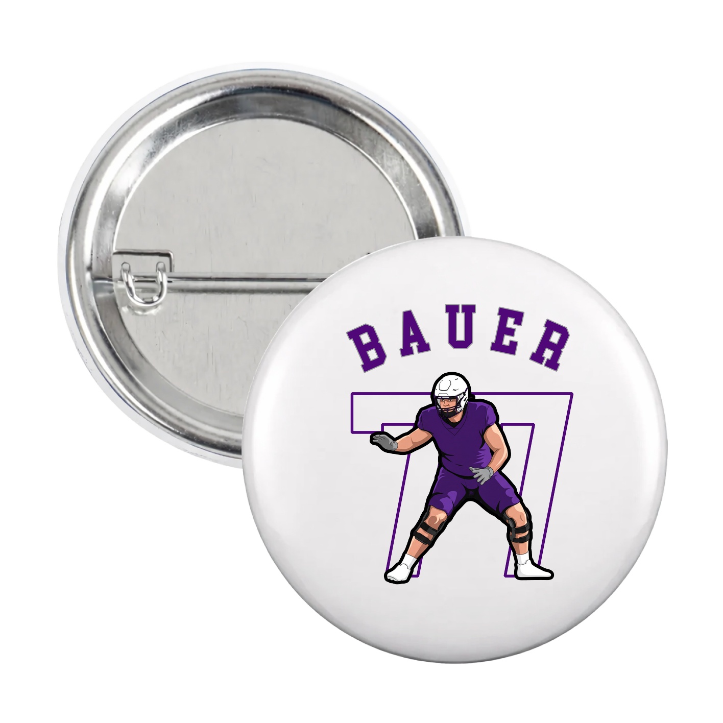 Game Day Button — Shirsey Arch in White