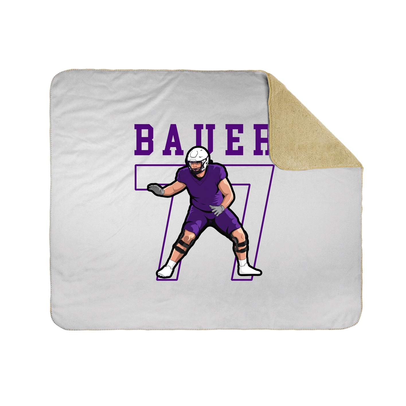 50x60 Sherpa Lined Throw Blanket