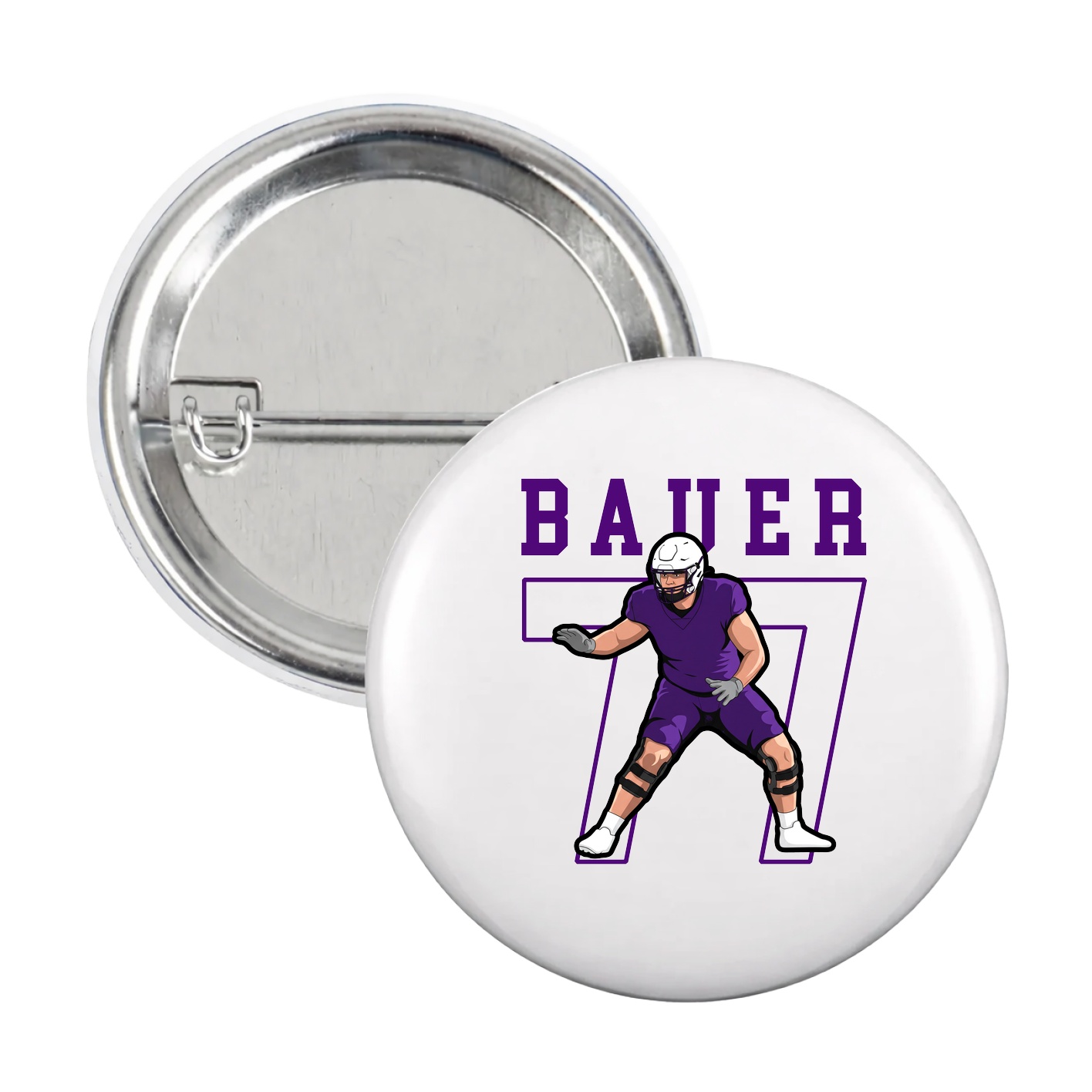 Game Day Button — Shirsey in White