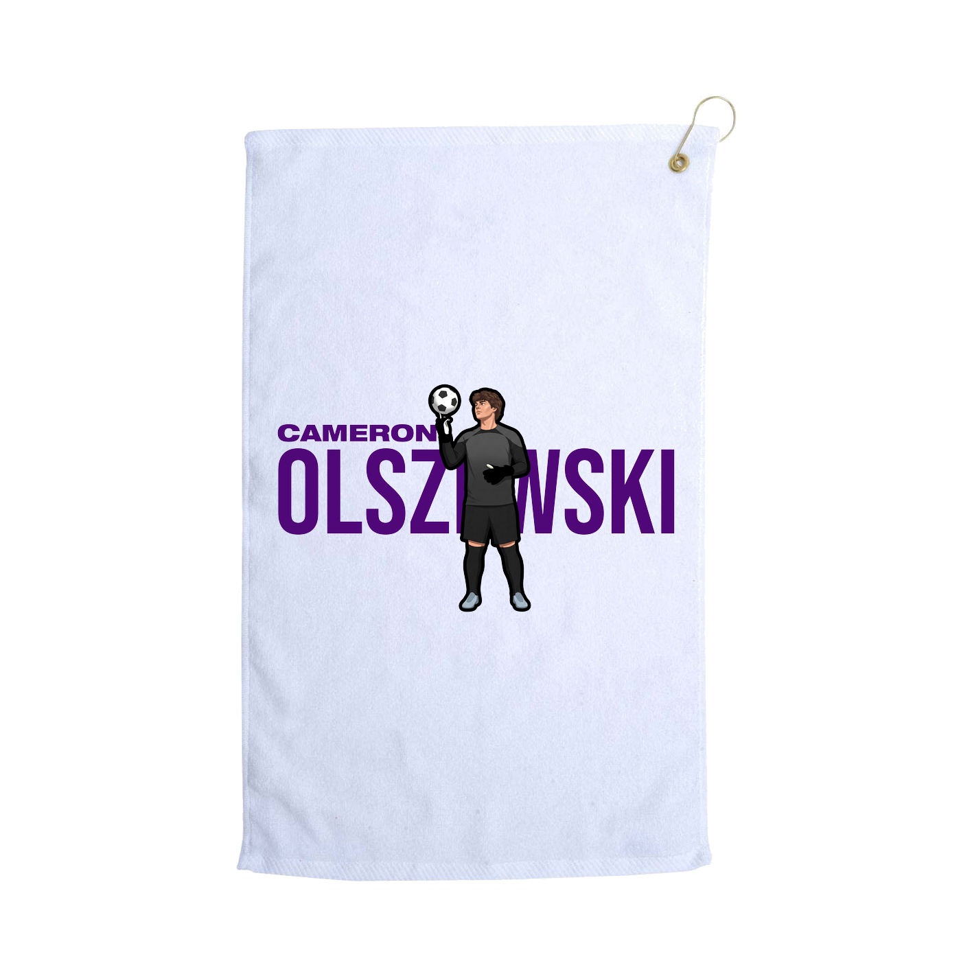 Golf Towel — Player Name in White