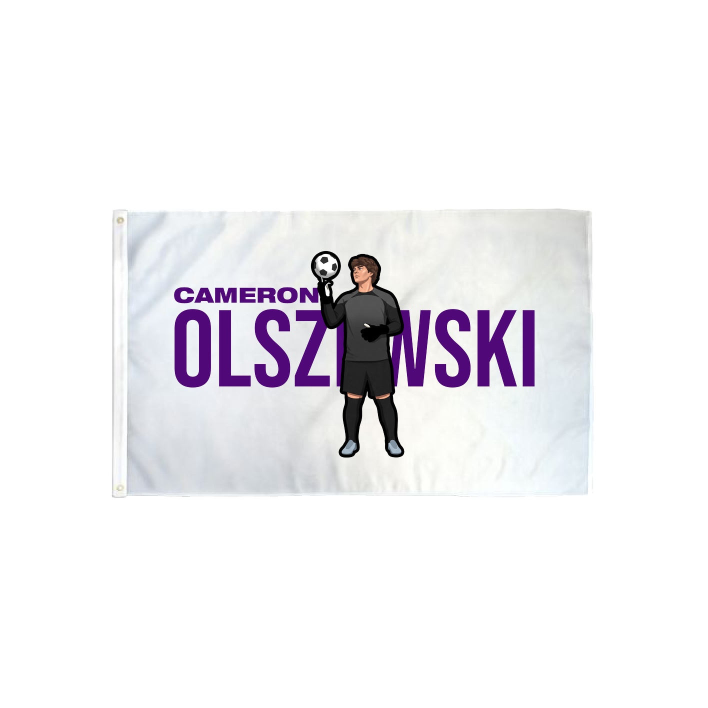 3x5 Flag — Player Name in Classic