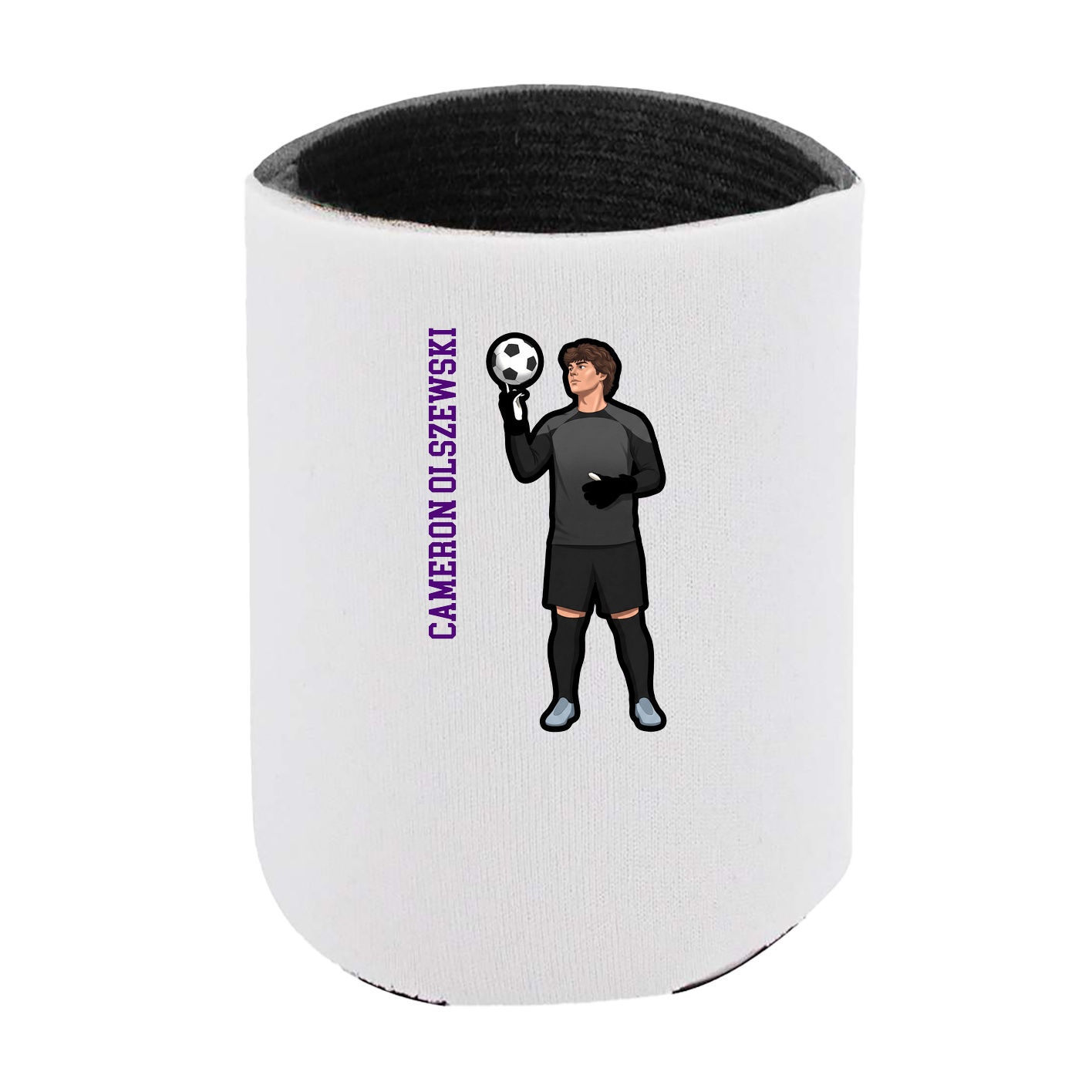 Can Holder — Name Vertical in White