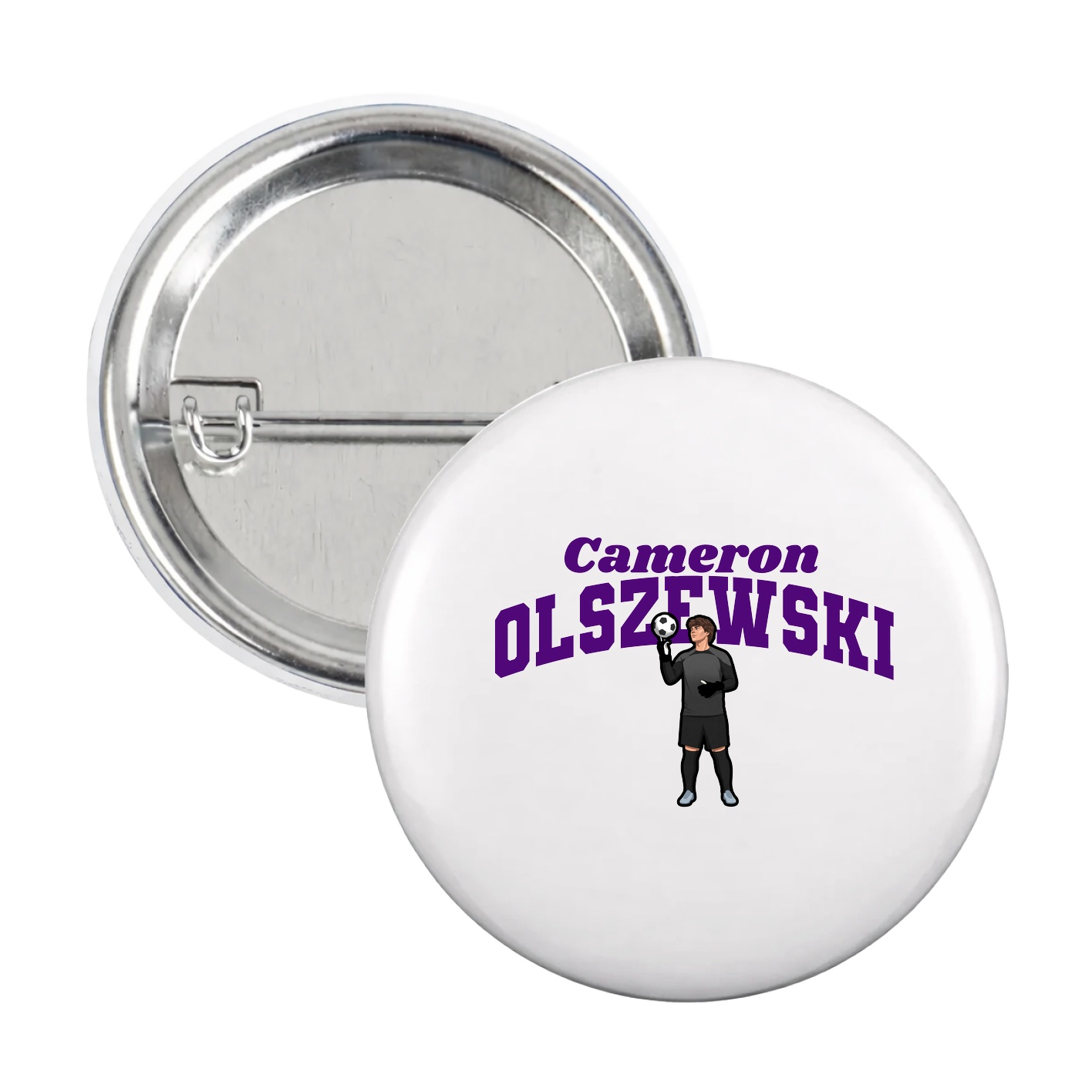 Game Day Button — Signature Arch in White