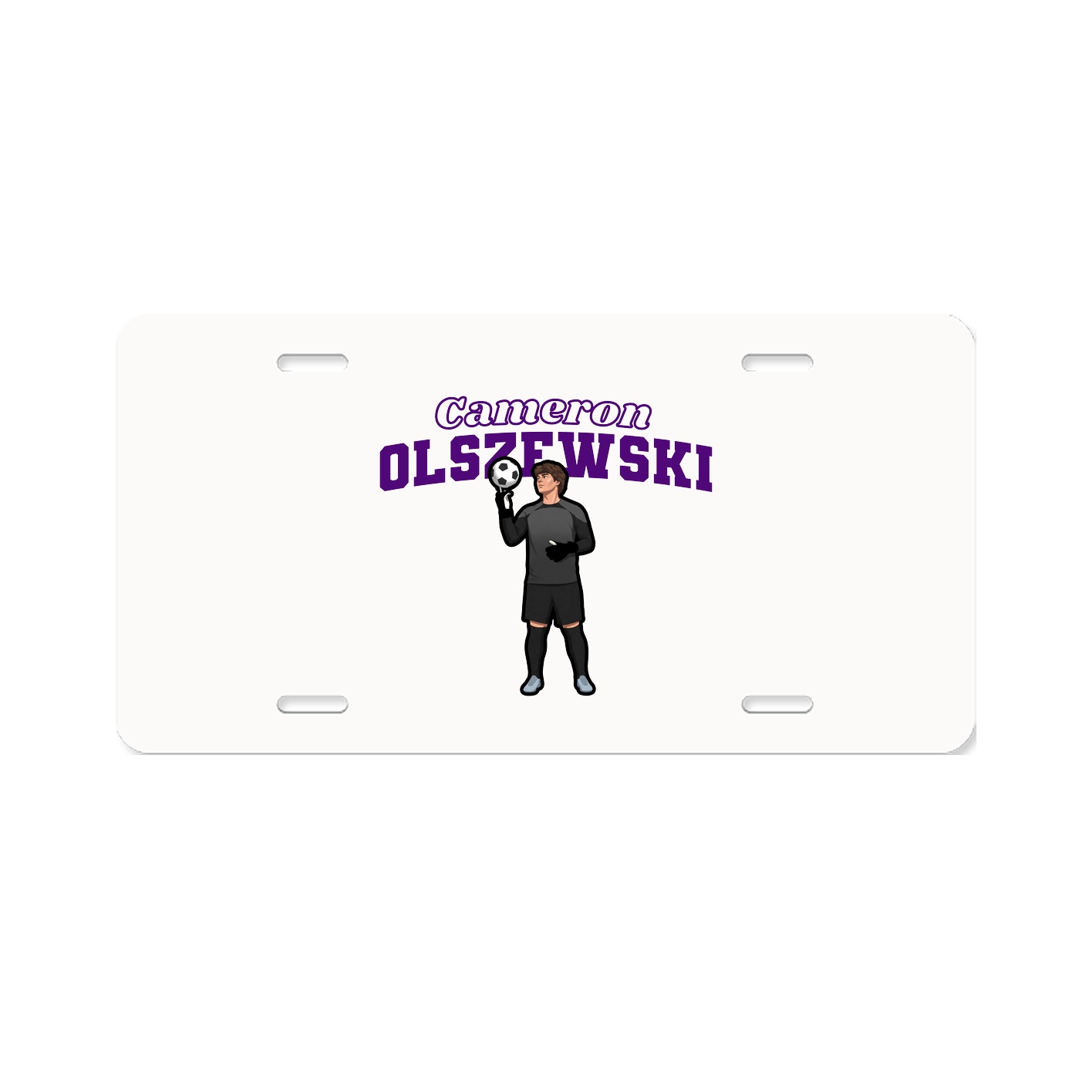 License Plate — Name Arch in Classic