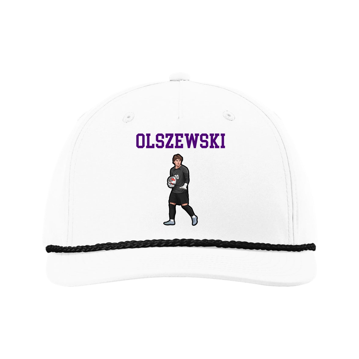 Five-Panel Classic Rope Cap — Shirsey in White