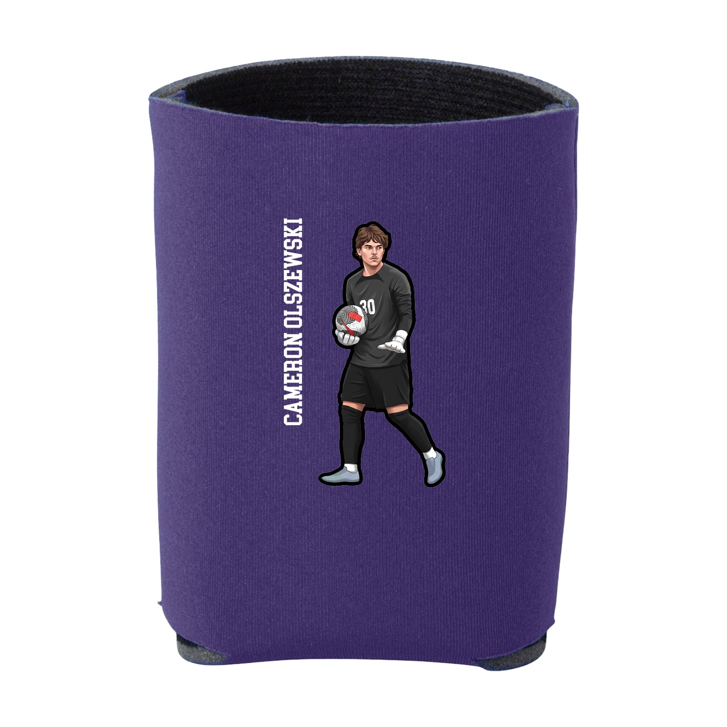 Can Holder — Name Vertical in Purple