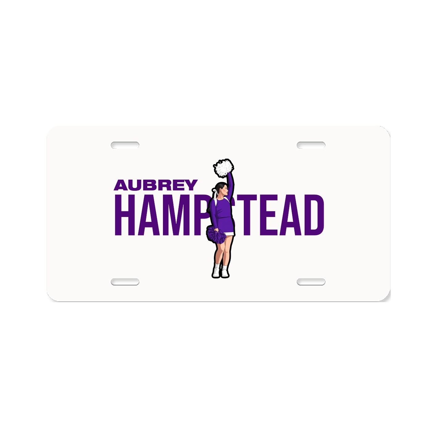 License Plate — Player Name in Classic