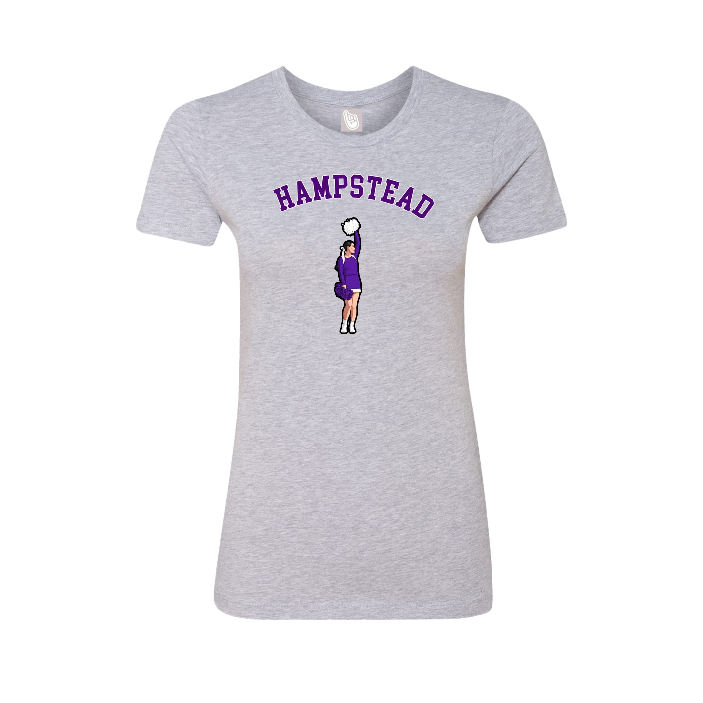 Fitted Women's Tee — Shirsey Arch in Grey
