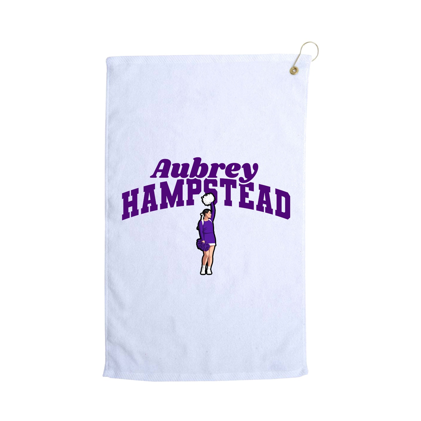 Golf Towel — Signature Arch in White