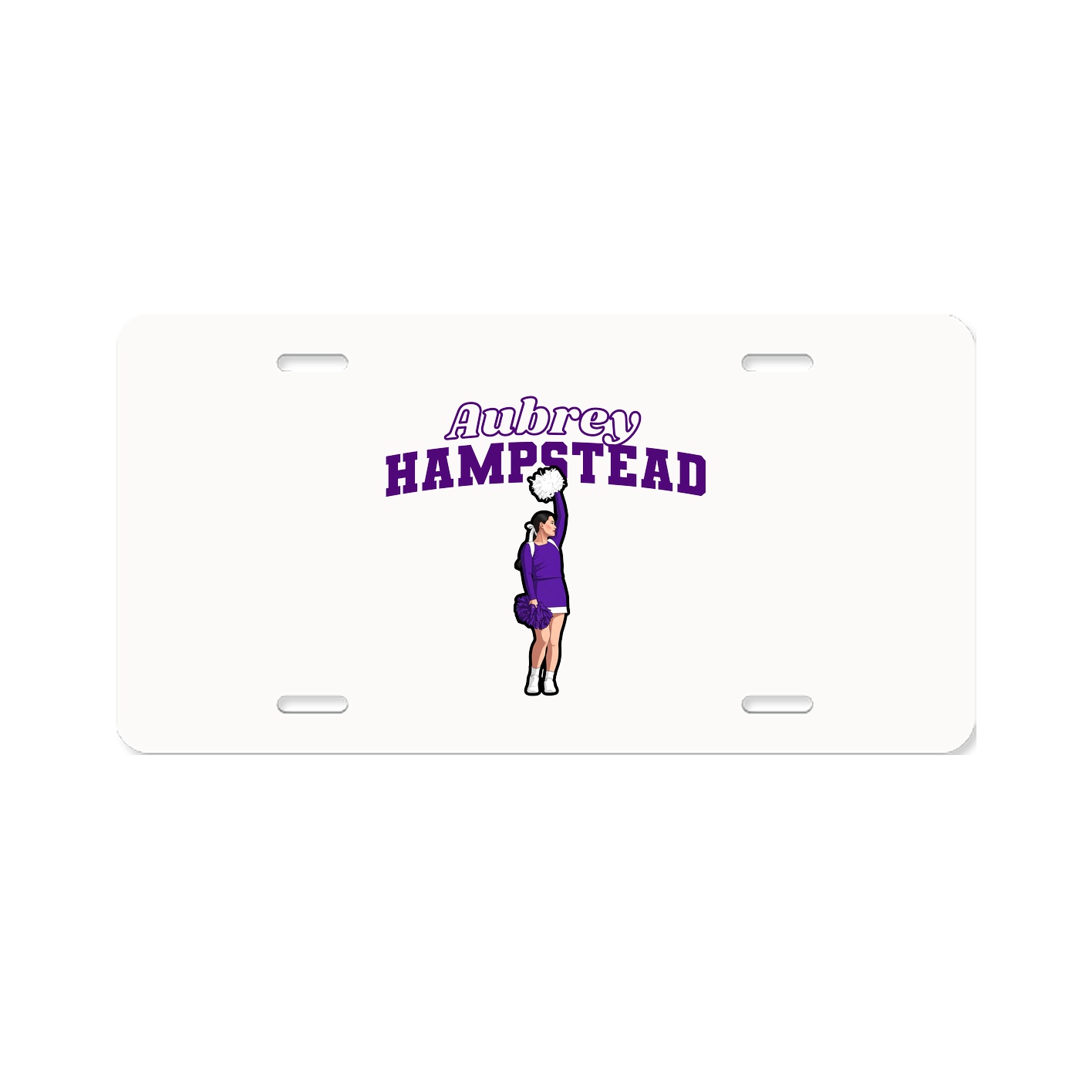 License Plate — Name Arch in Classic