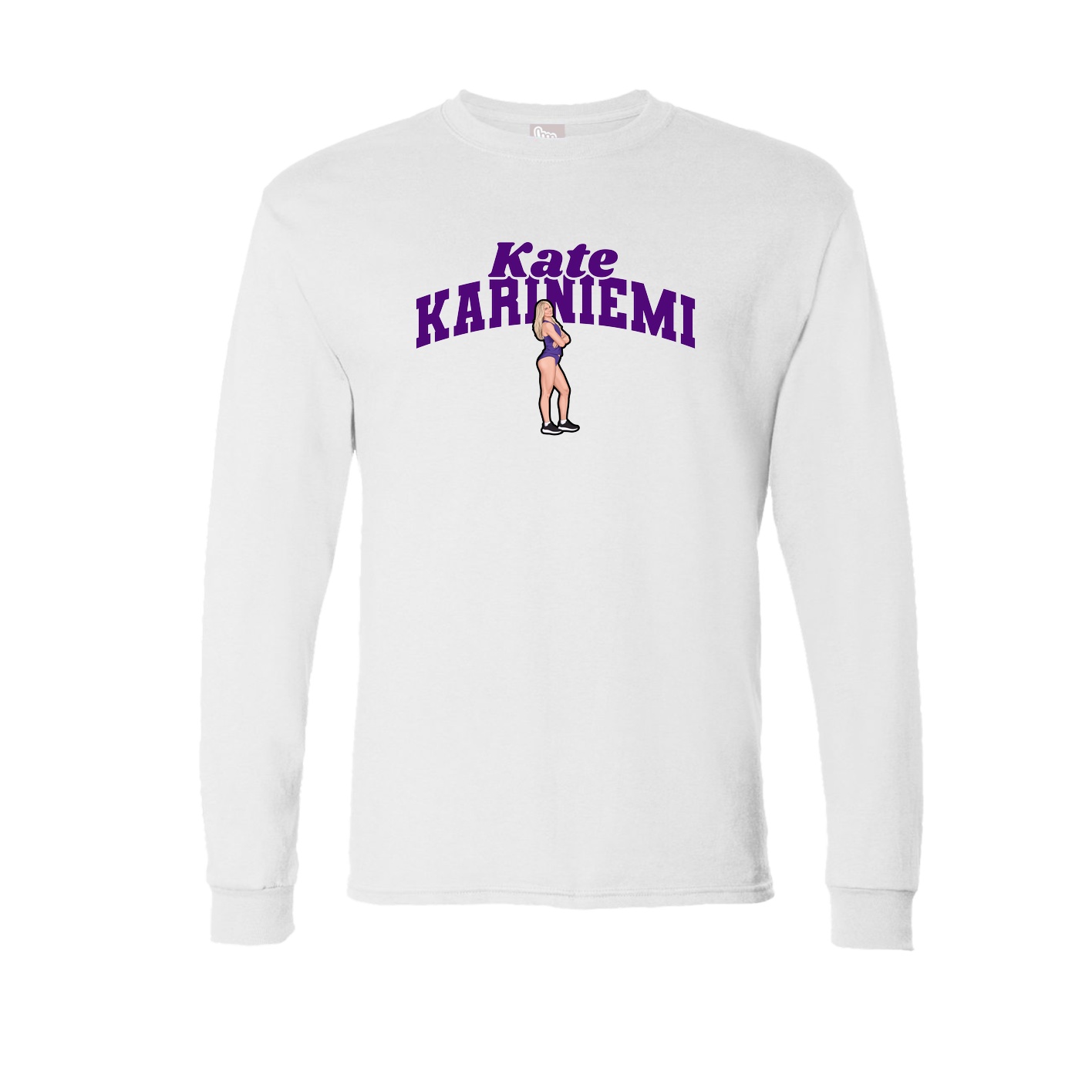 Long Sleeve Tee — Signature Arch in White