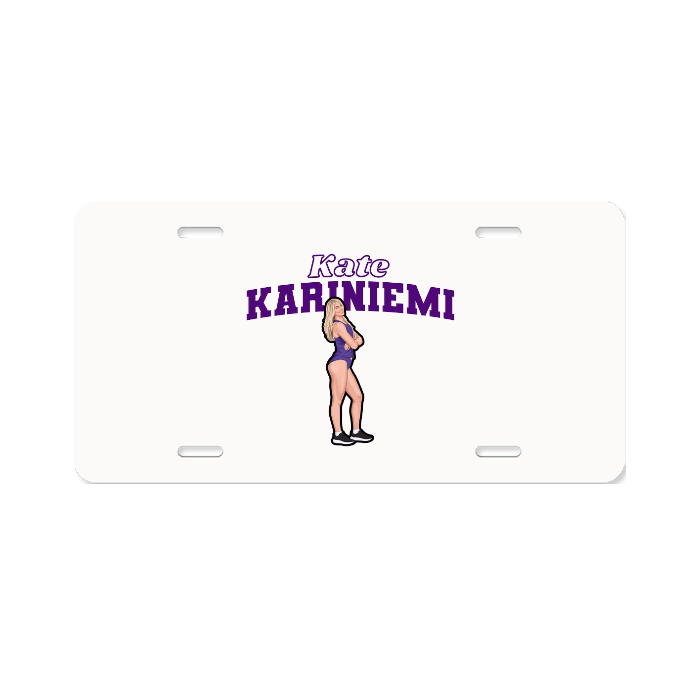License Plate — Name Arch in Classic