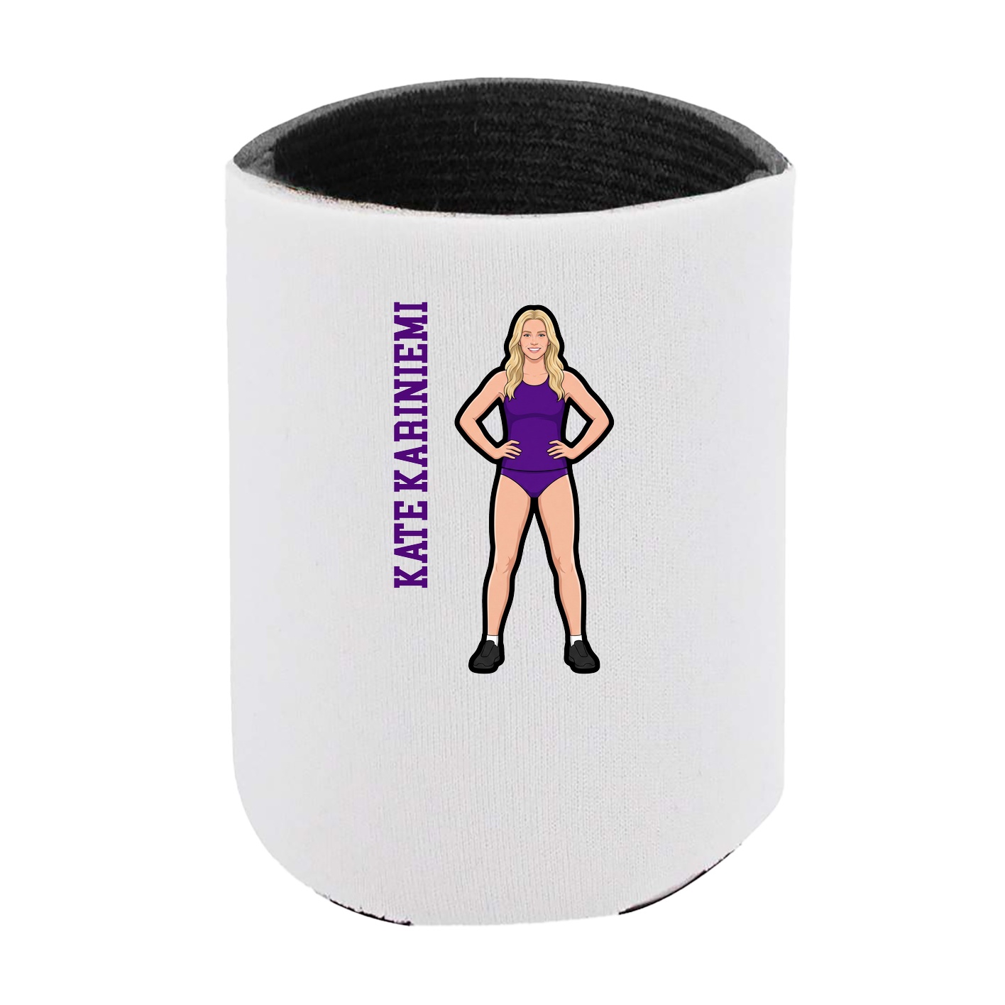 Can Holder — Name Vertical in White