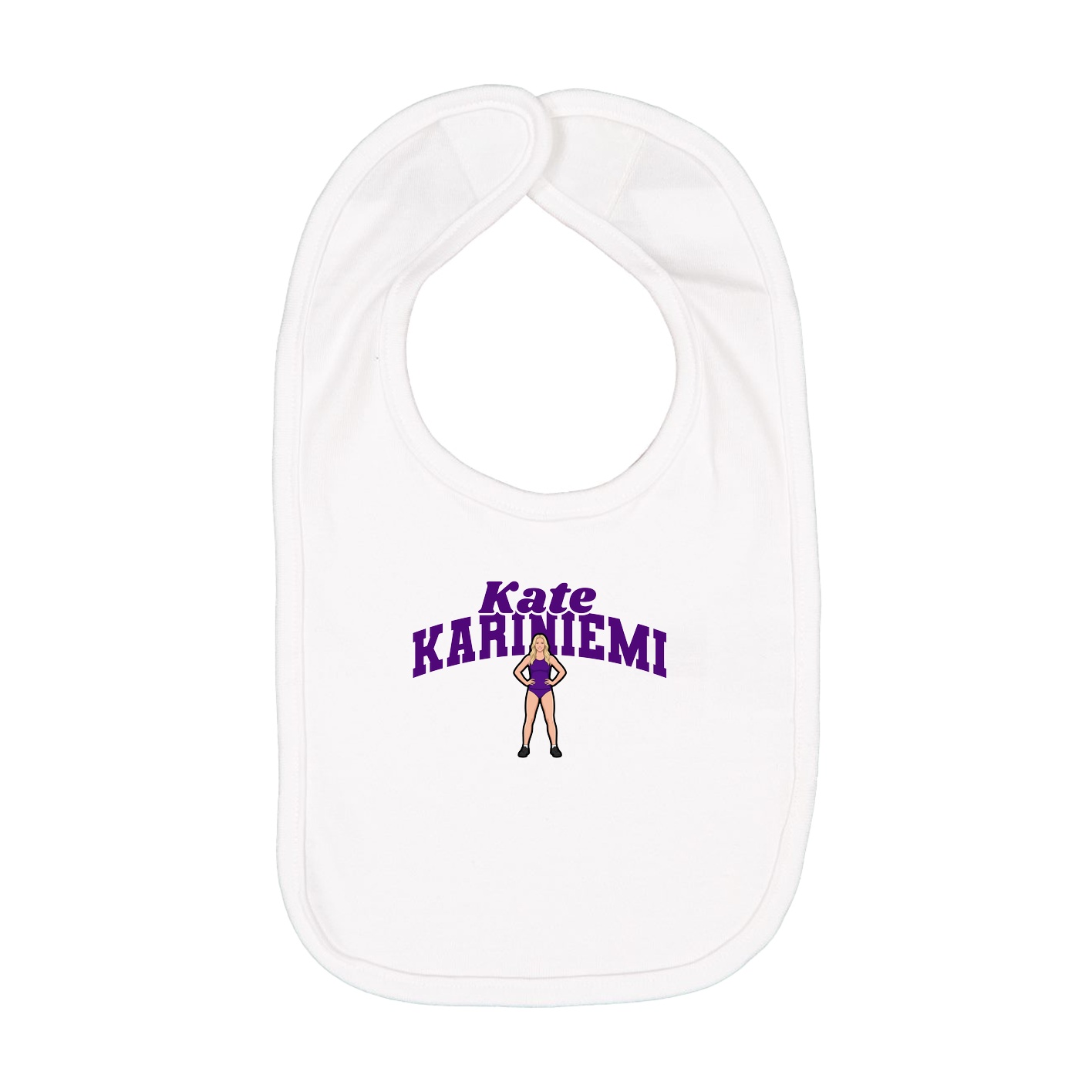 Infant Bib — Signature Arch in White