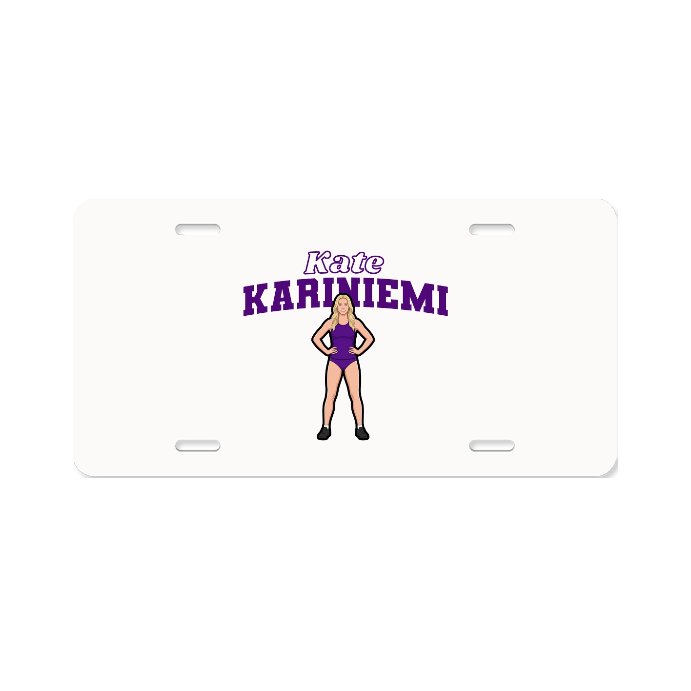 License Plate — Name Arch in Classic