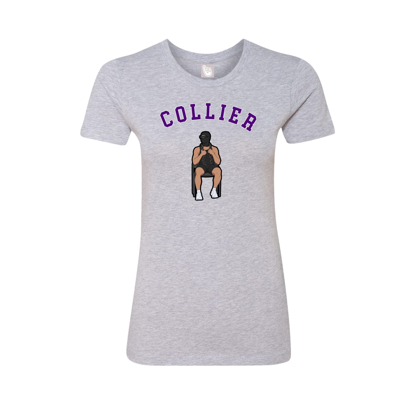 Fitted Women's Tee — Shirsey Arch in Grey