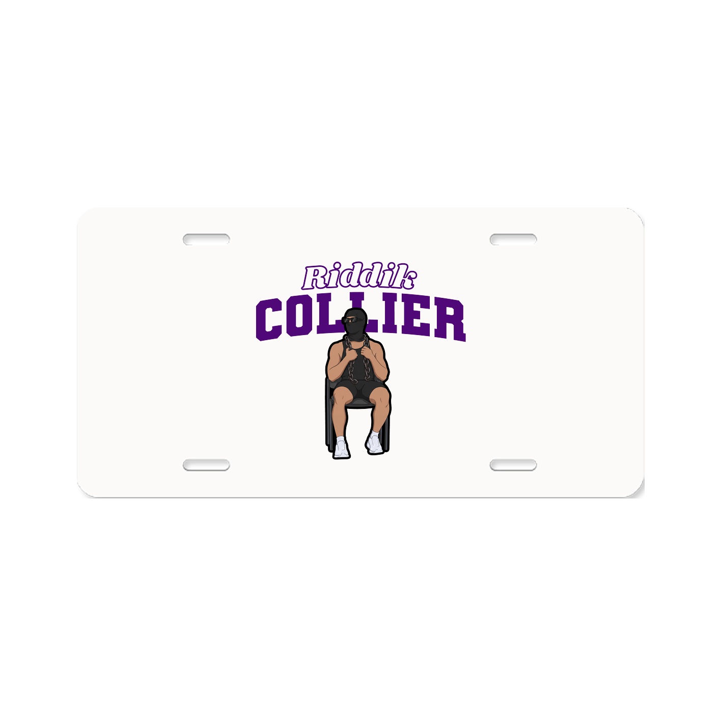 License Plate — Name Arch in Classic