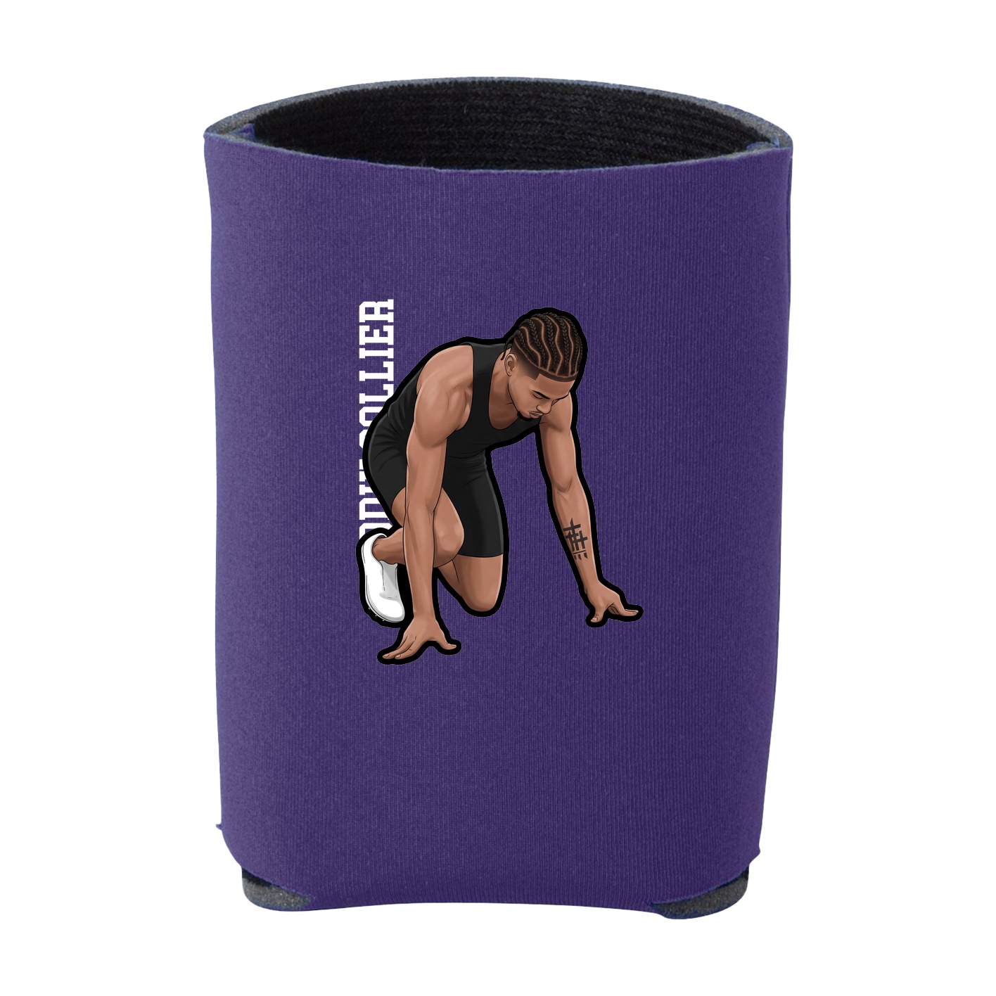 Can Holder — Name Vertical in Purple