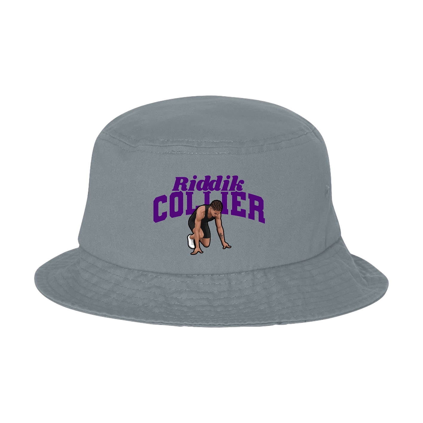 Bucket Cap — Signature Arch in Grey