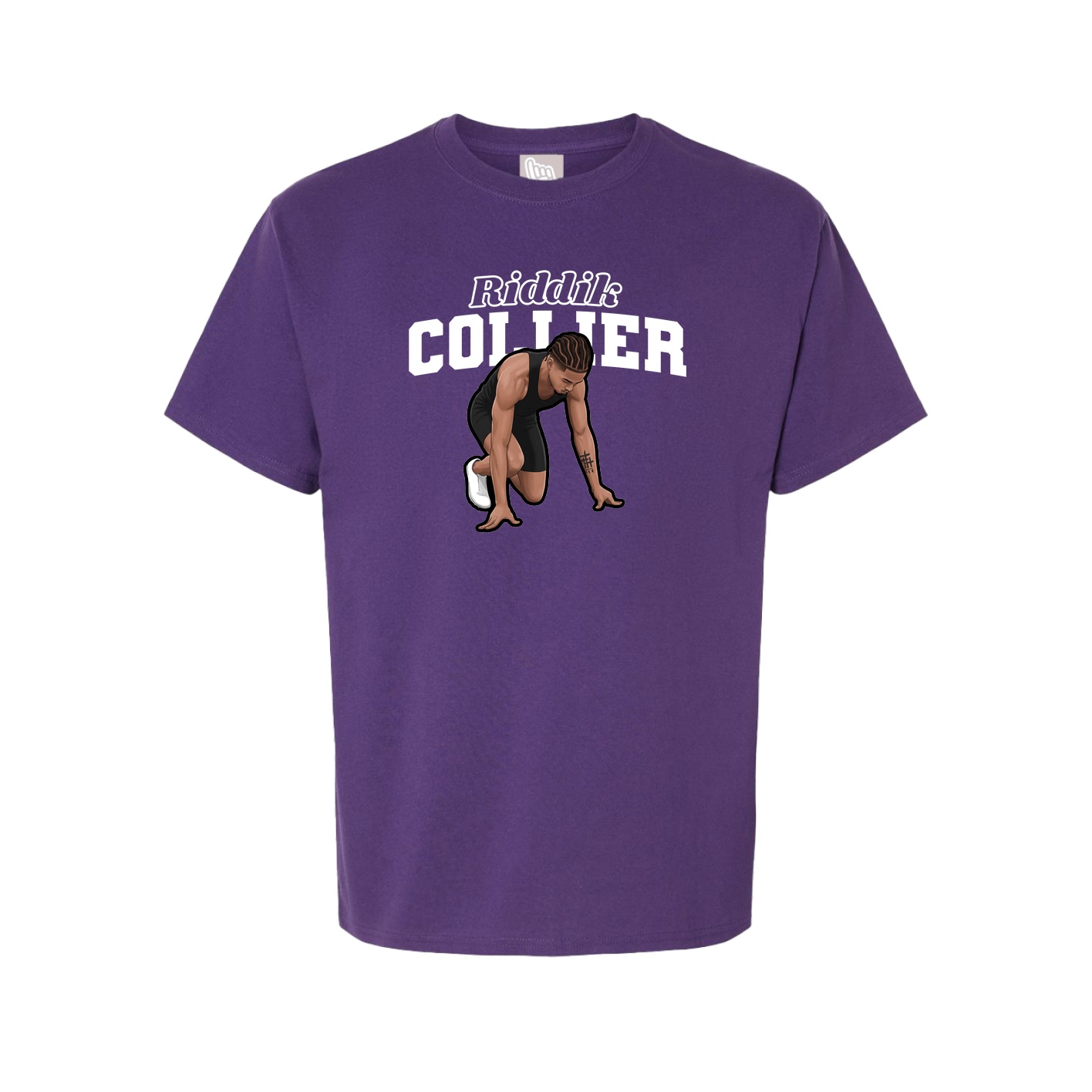 Youth Tee — Name Arch in Purple