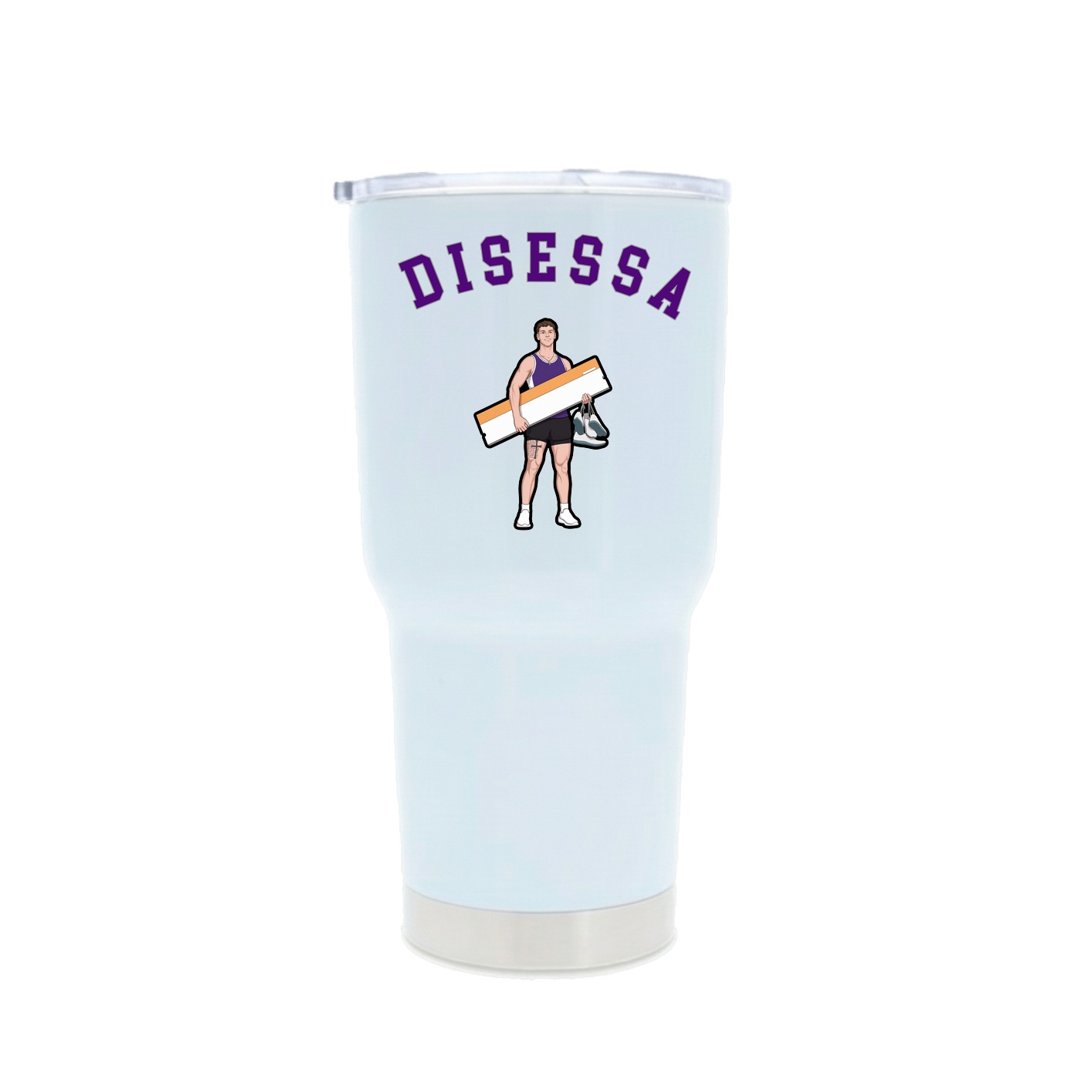 30oz Stainless Steel Tumbler — Shirsey Arch in White