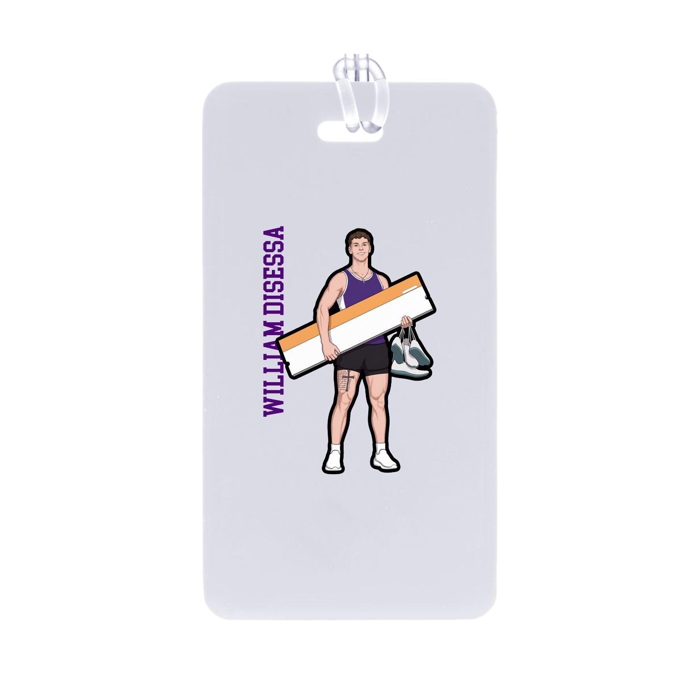 Bag Tag — Name Vertical in Classic