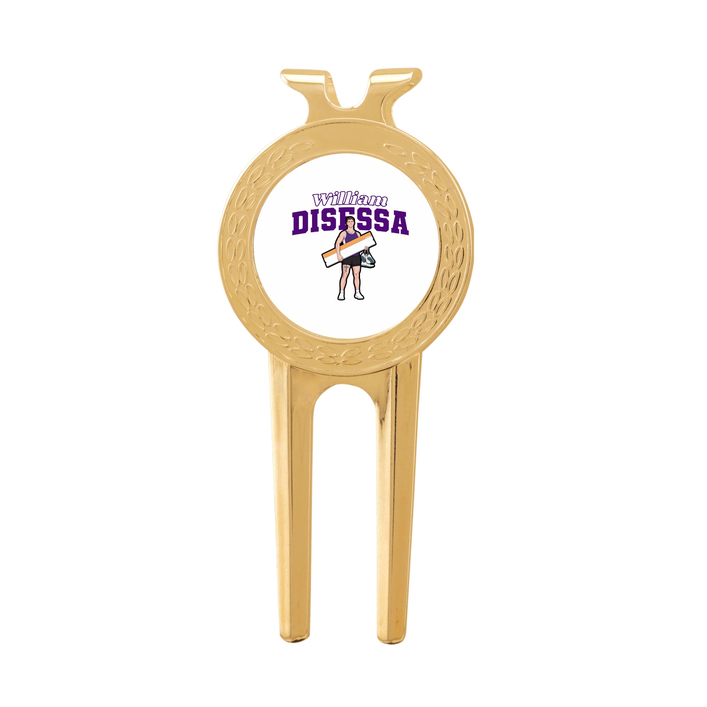 Divot Tool with Ball Marker — Name Arch in Classic