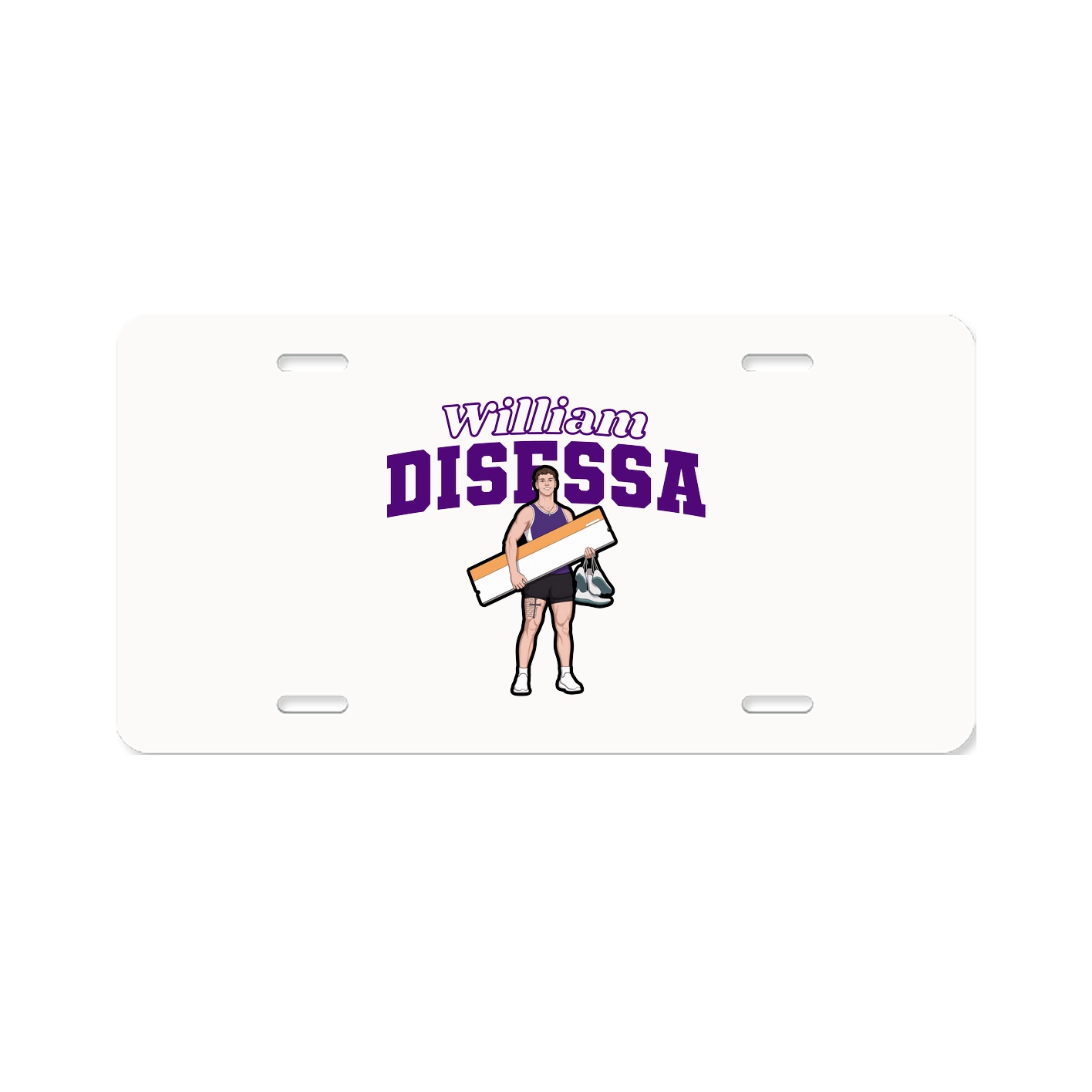 License Plate — Name Arch in Classic
