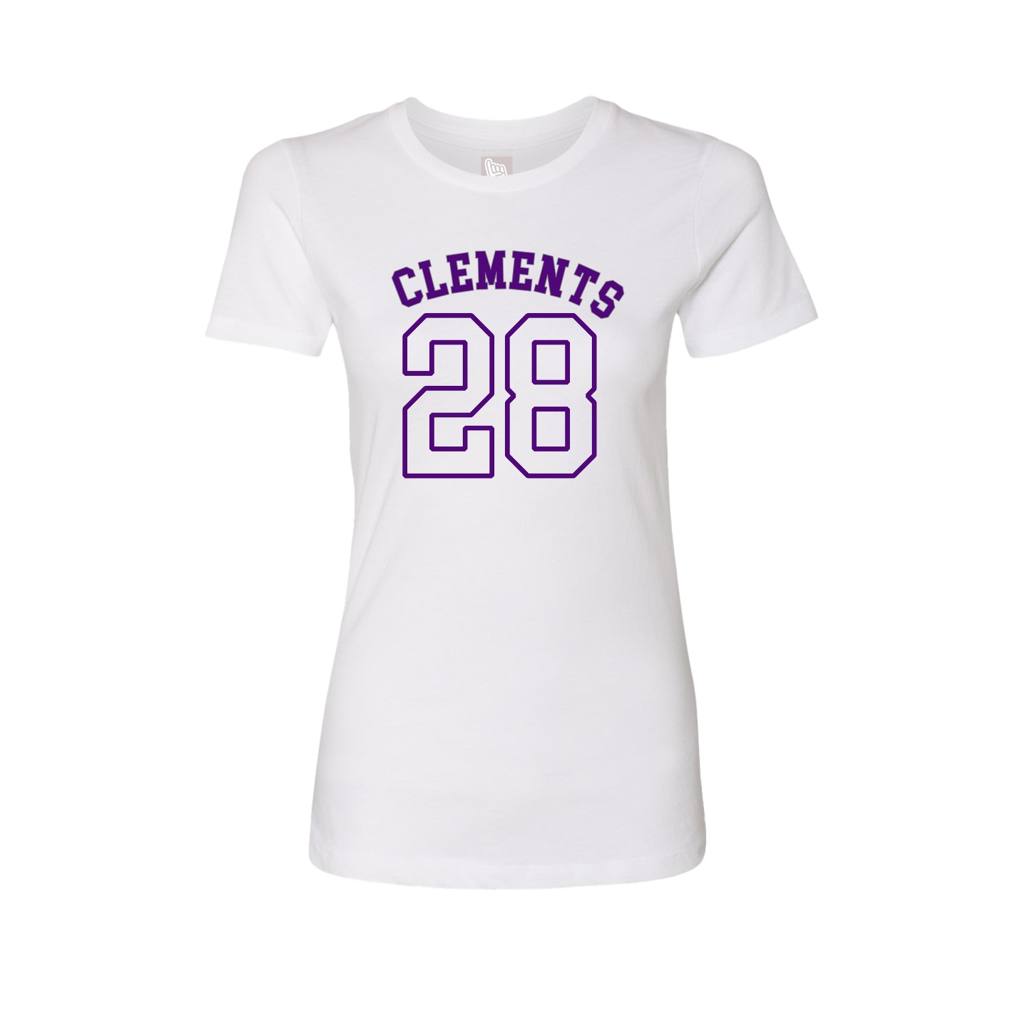 Fitted Women's Tee — Shirsey Arch in White