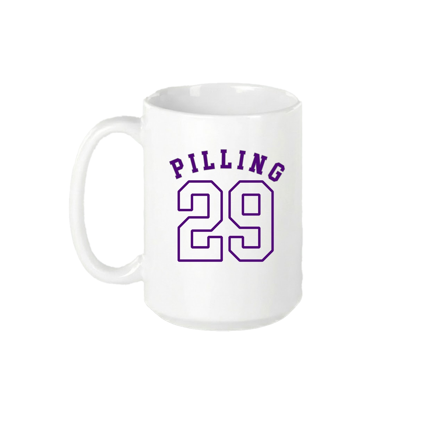 15oz Coffee Mug — Shirsey Arch in White