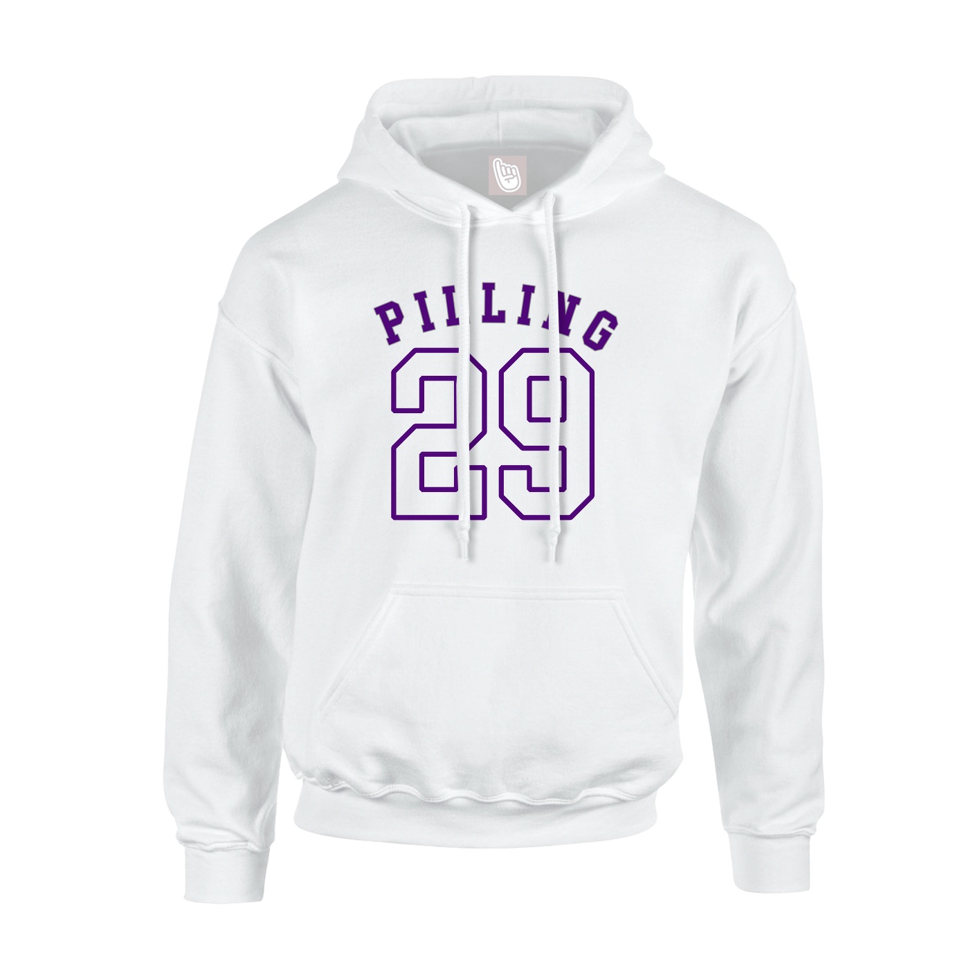 Hoodie — Shirsey Arch in White