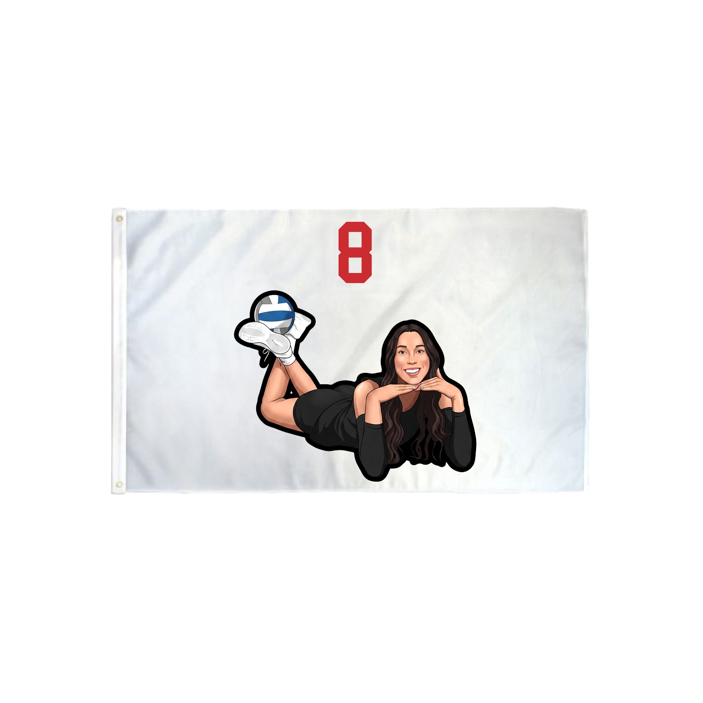 3x5 Flag — Number Top in Classic