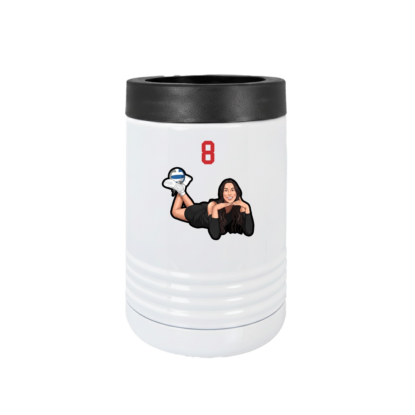 Beverage Holder — Number Top in White