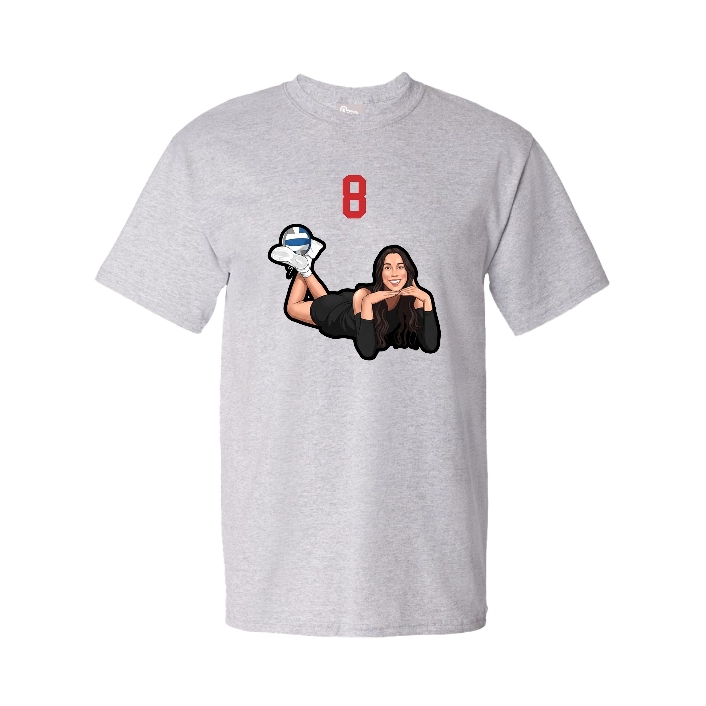 Tee — Number Top in Grey