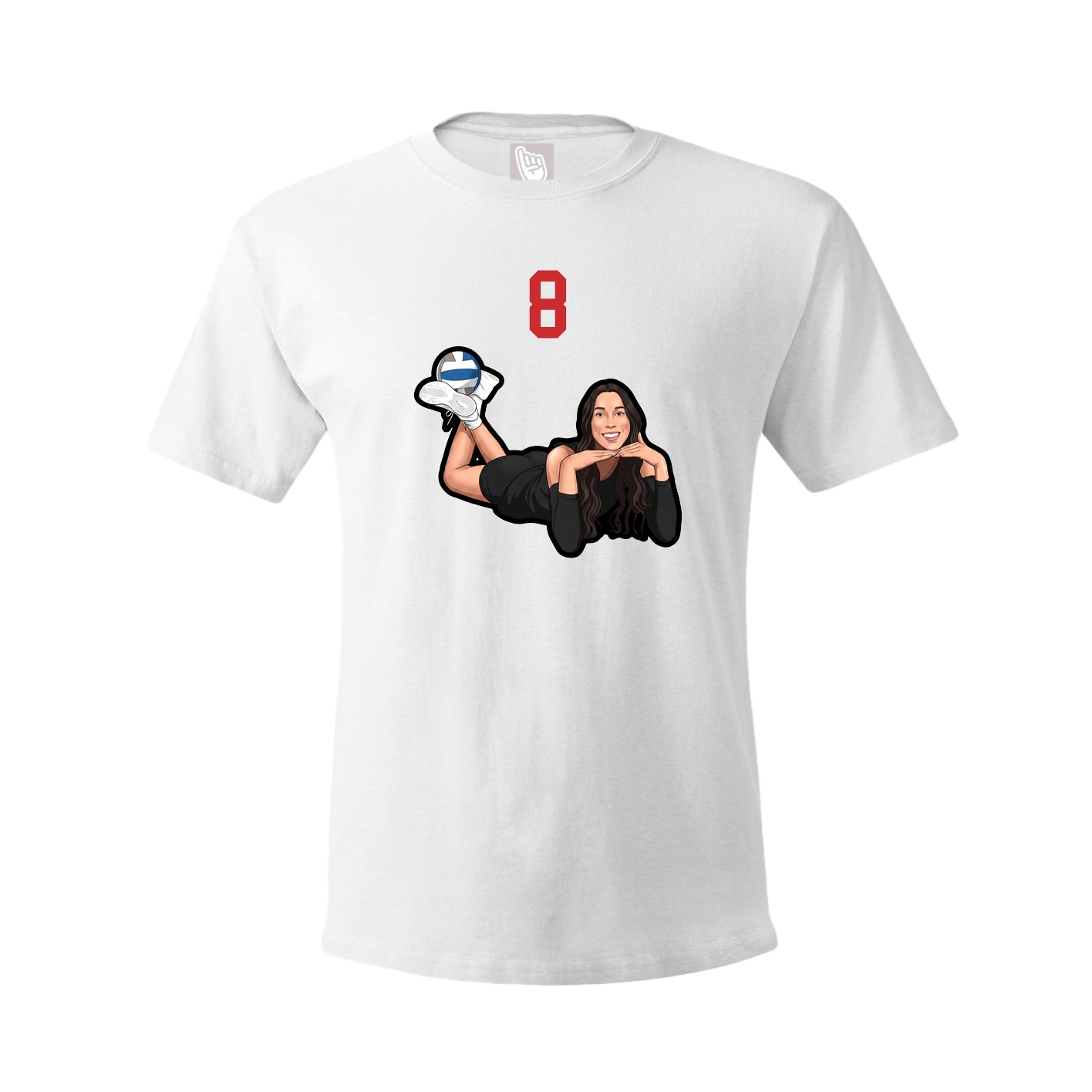 Tee — Number Top in White