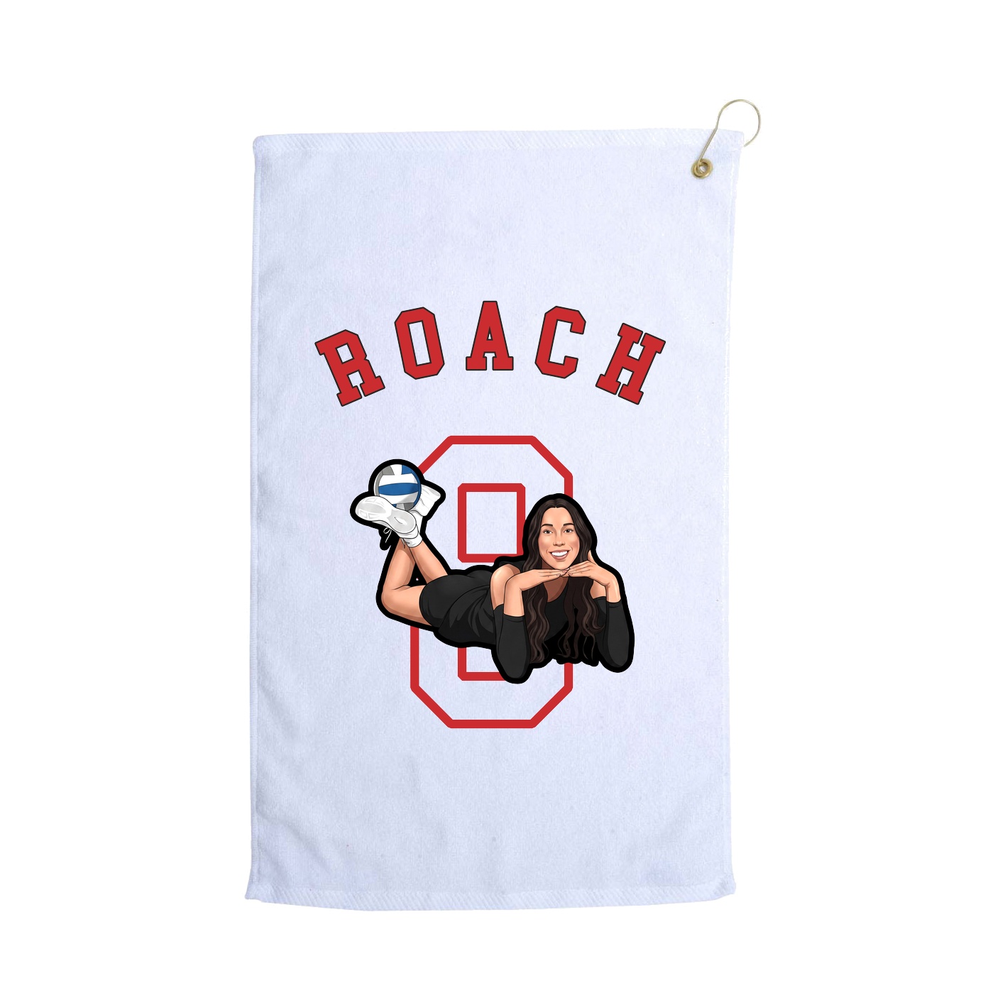 Golf Towel — Shirsey Arch in White