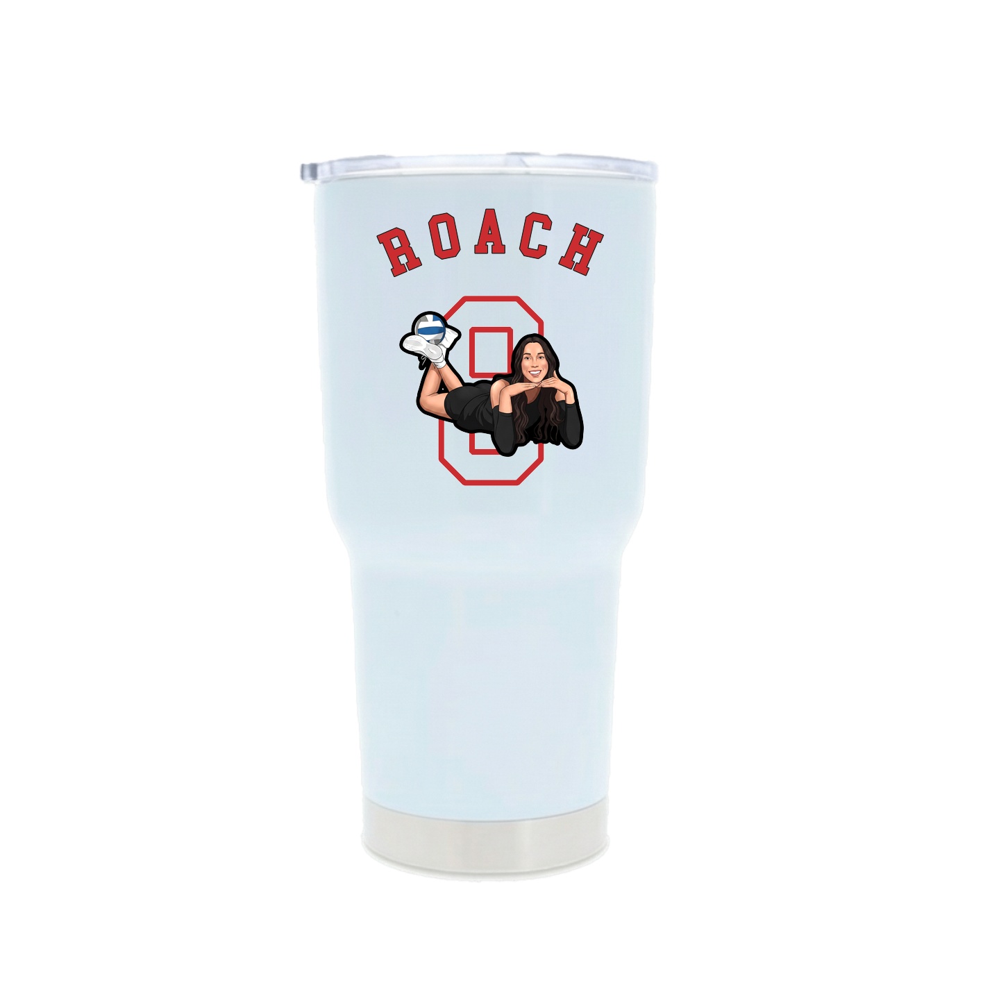 30oz Stainless Steel Tumbler — Shirsey Arch in White