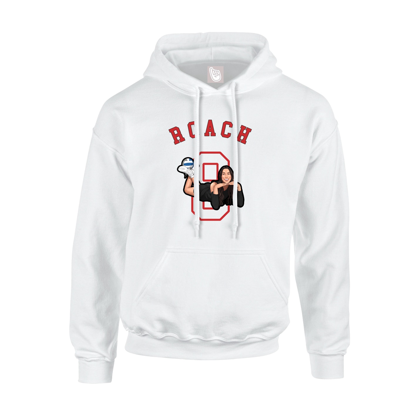 Hoodie — Shirsey Arch in White