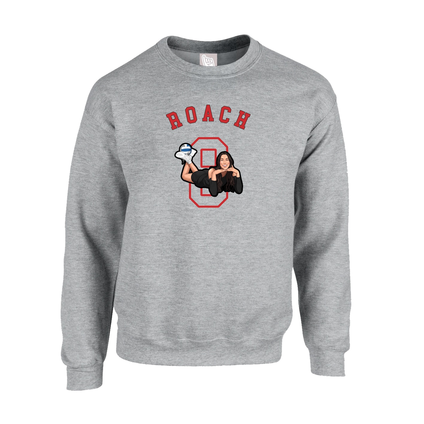 Fleece Crew — Shirsey Arch in Grey