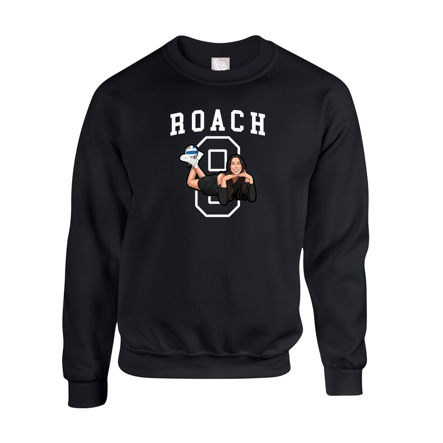 Fleece Crew — Shirsey in Black