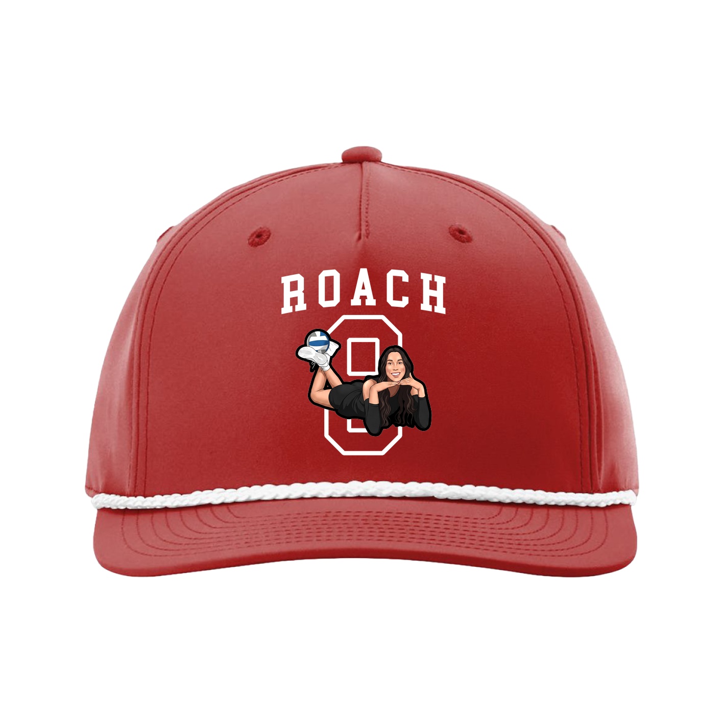 Five-Panel Classic Rope Cap — Shirsey in Red